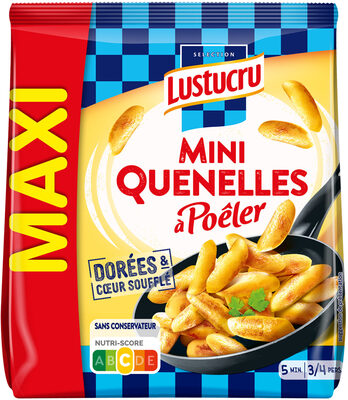Lustucru mini quenelles a poeler nature format maxi 400g