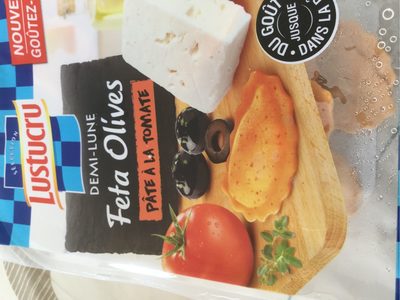 LuStucru Demi lune feta olives pâte à la tomate la barquette de
