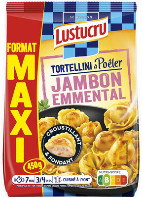 Lustucru selection tortellini a poeler maxi jambon emmental 450g