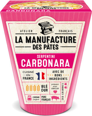 La manufacture des pates box serpentini carbonara
