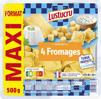Ravioli 4 fromages 500g format maxi