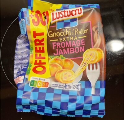 Lustucru gnocchi a poeler extra jambon fromage +30% offert 280g x9