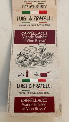 Luigi & fratelli cappellacci viande braisee 250g