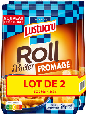 Lot de 2 lustucru gnocchi a poeler roll fromage 280g x4