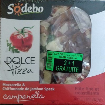 Dolce pizza campanella (lot de 3)
