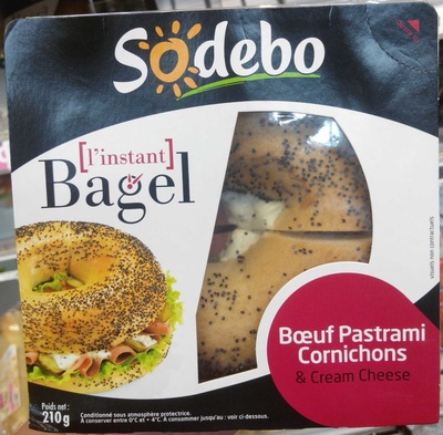 L'Instant Bagel - Bœuf Pastrami Cornichons & Cream Cheese