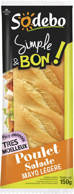 Sandwich Simple & Bon ! Baguette - Poulet aux herbes de Provence Crudités