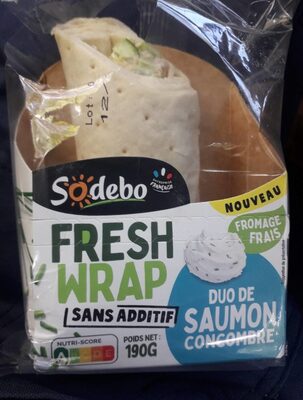 Fresh wrap - duo de saumon/concombre