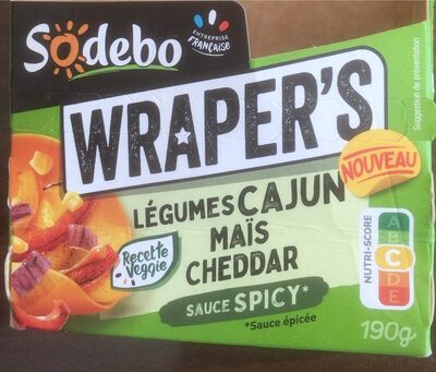 Wraper’s légumes cajun maïs cheddar