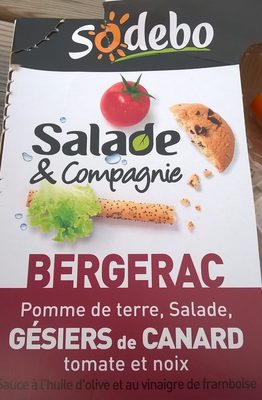Salade & Compagnie Bergerac : Pommes de terre, Salade, Gésiers de Canard, Tomate et Noix
