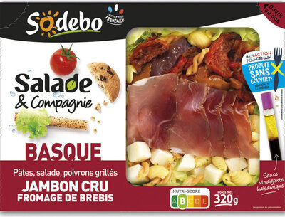 S&c basque poivrons jambon cru fromage de brebis