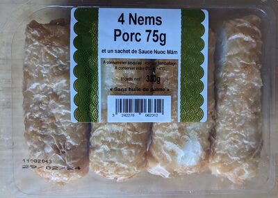 4 Nems au porc