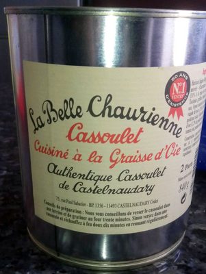 Cassoulet cuisiné à la graisse d'oie