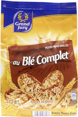 Petits pains grilles au blé complet