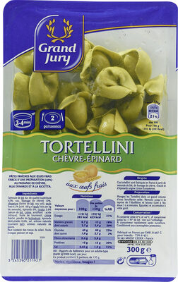 Tortellini chèvre épinards 300g grand jury