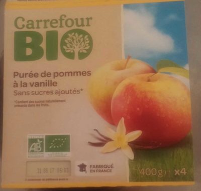 Pomme Vanille Sans sucres ajoutés**