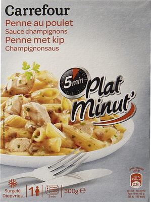 Penne au poulet Sauce Champignons