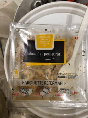 Taboulé au poulet Éminces de poulet rôti et menthe