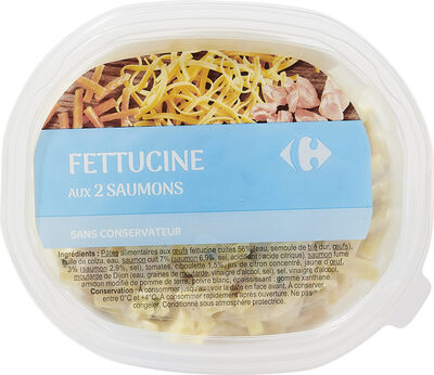 Fettucine aux 2 saumons