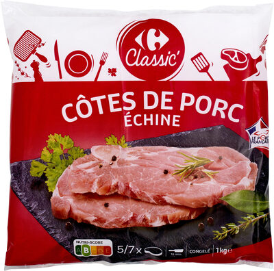 Côtes de porc échine