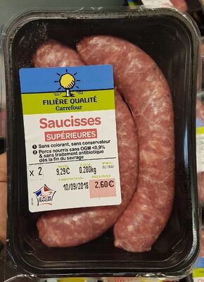 Saucisses supérieures Filière Qualité