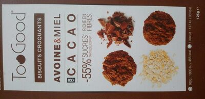 Biscuits croquants avoine et miel