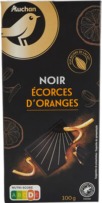 AUCHAN Noir écorces d'oranges