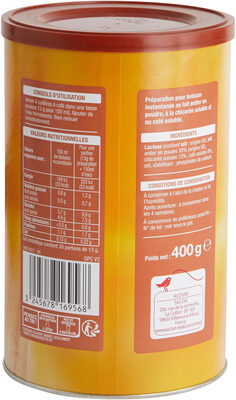 Auchan café chicorée au lait 400g