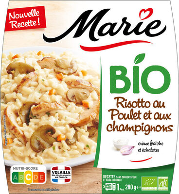 Risotto au Poulet et aux Champignons BIO