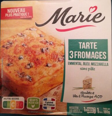 Tarte 3 fromages