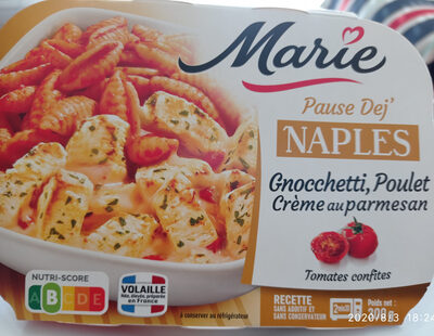 NAPLES - Gnocchetti poulet crème parmesan
