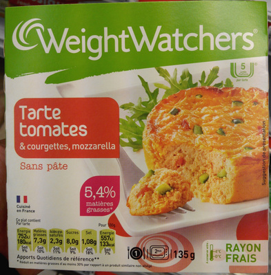Tarte Tomates & Courgettes, Mozzarella