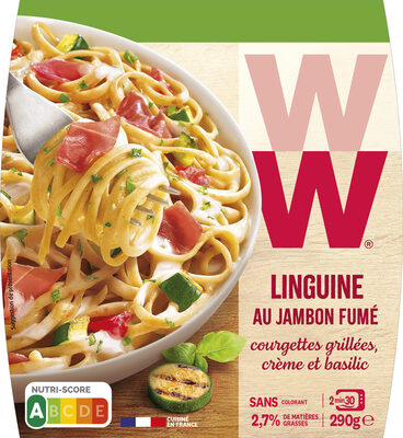 Linguine au jambon fumé
