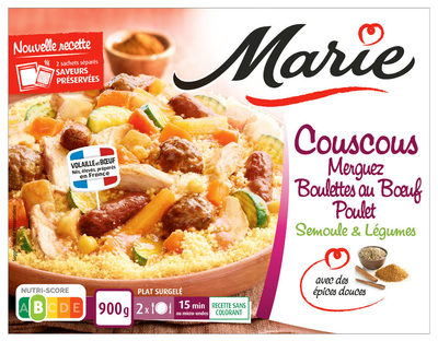 Couscous Poulet et Merguez Semoule et légumes