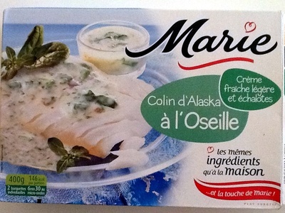 Colin d'Alaska à l'Oseille, Surgelé