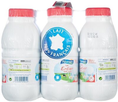 Lait uht entier bt 50cl