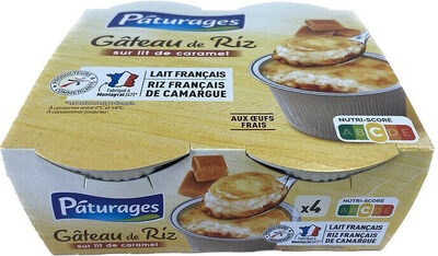 Gateau de riz sur lit de caramel 4x100g
