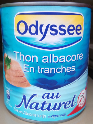 Thon albacore en tranches au naturel