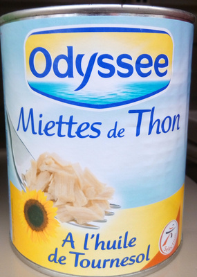 Miettes de thon à l'huile de tournesol