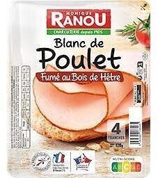 Blanc de poulet sup fume 4t 120g