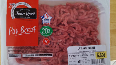 Viande Hachée 20% MG 600grs