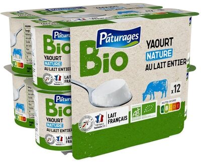 Yaourt étuvé bio nature 12x125g