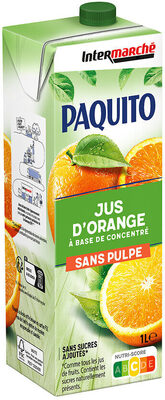 Abc orange sans pulpe brique 1l