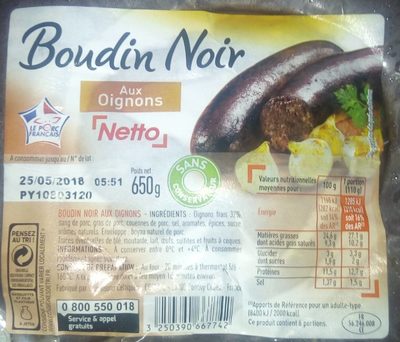 Boudin Noir aux Oignons