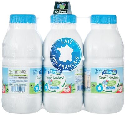 Lait uht 1/2 ecreme bbc bt 50cl