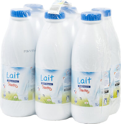 Lait uht 1/2 ecreme bt pack 6x1l