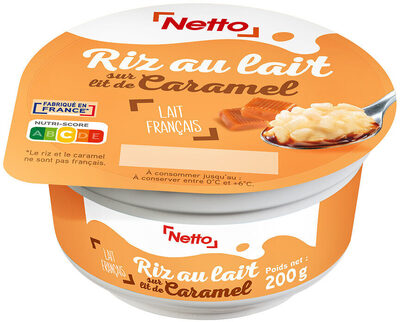 Riz au lait sur lit de caramel 200g