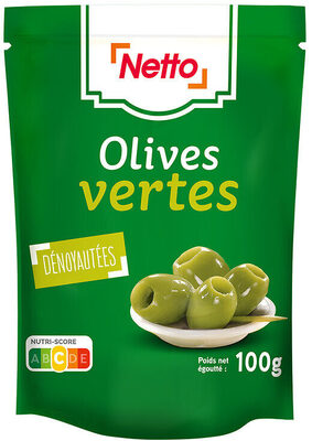 Sachet 100g Olives vertes dénoyautées
