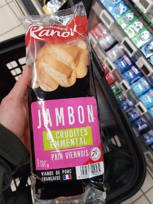 Pain viennois jambon & crudité emmental