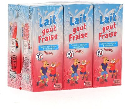 Lait arome fraise bq 6x20cl